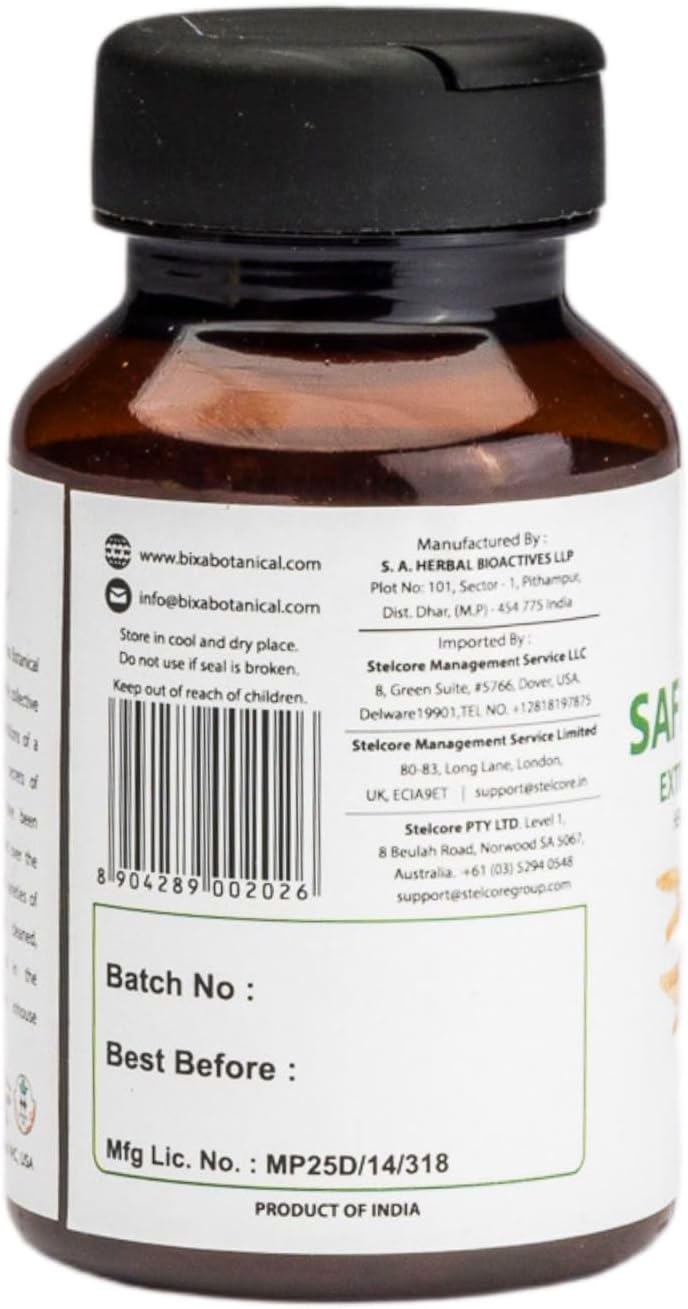 Premium Quality bixa BOTANICAL Ayurvedic Safed Musli Powder Herbal Supplement - Pure, Authentic, Gluten Free, Non-GMO, Vegan - 60 Count Pack