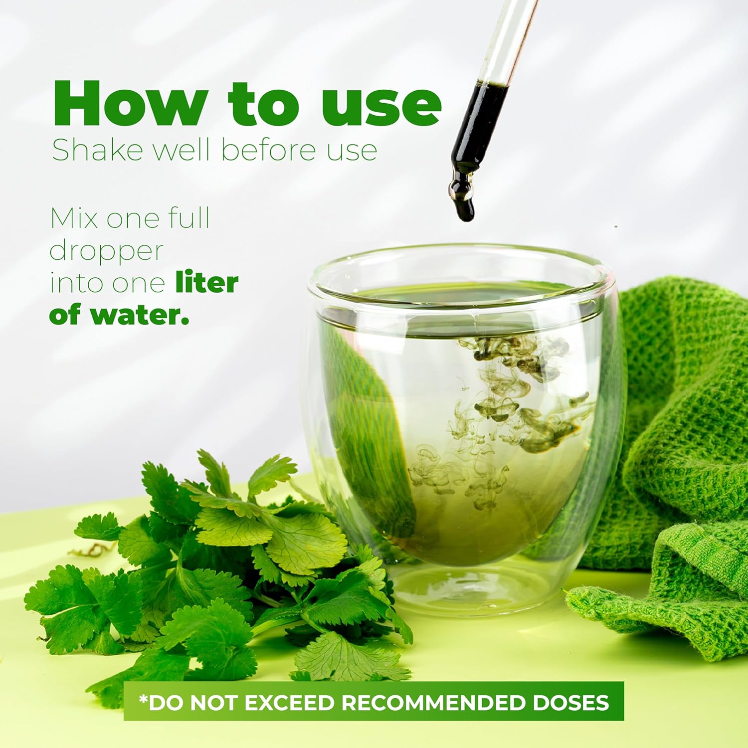 Premium Quality Chlorophyll Liquid Drops by Michelle Peiret - Skin Detox and Energy Support - 2oz/60ml