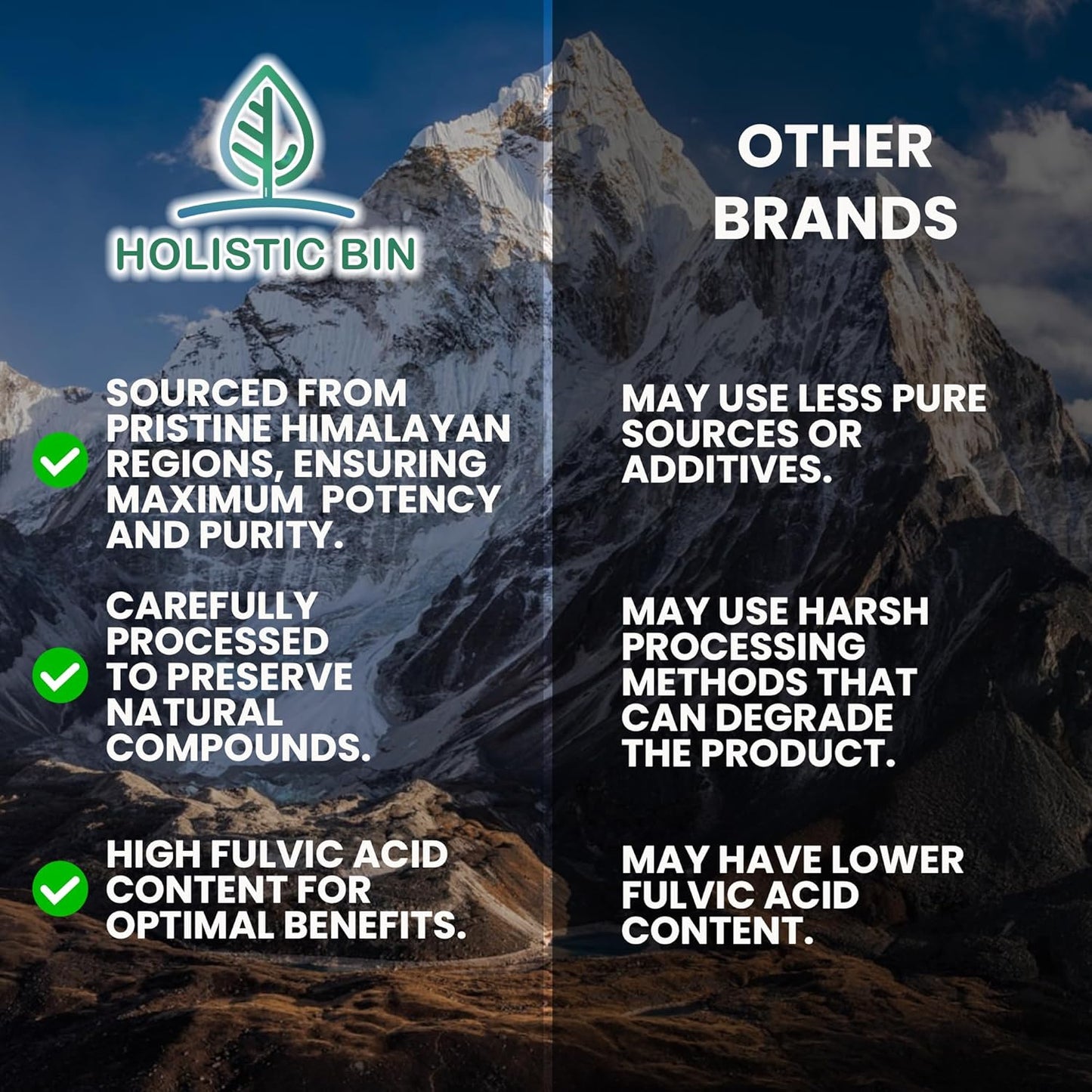 Premium Raw Himalayan Shilajit Powder Extract - Rich in Fulvic Acid & Trace Minerals - Holistic Supplement for Energy & Wellness - 25 Servings