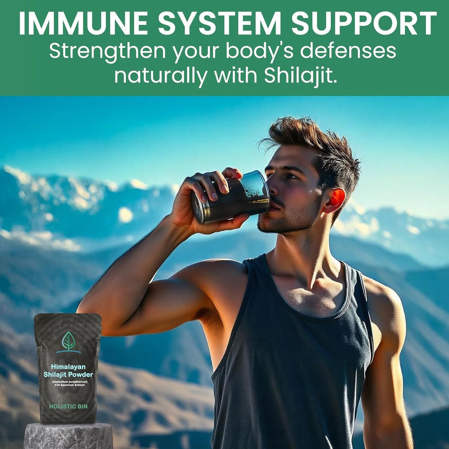 Premium Raw Himalayan Shilajit Powder Extract - Rich in Fulvic Acid & Trace Minerals - Holistic Supplement for Energy & Wellness - 25 Servings