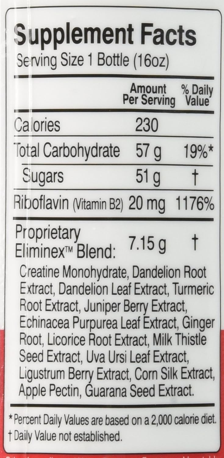 Premium Same-Day Herbal Clean QCarbo16 Detox Drink - Tropical Flavor, 16 Fl Oz