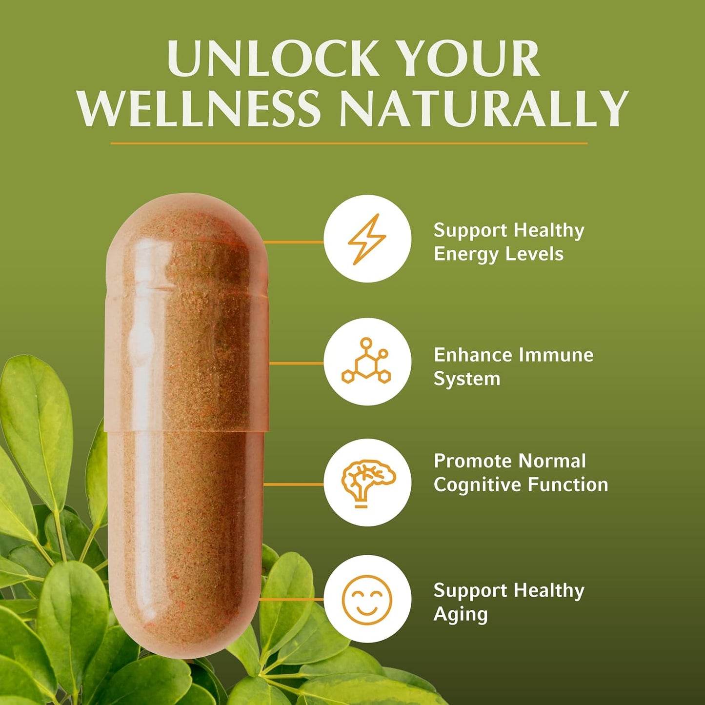 Premium Shilajit Supplement 700 mg Capsules - Immune Support & Digestive Health - Vegan Friendly - 120 Count