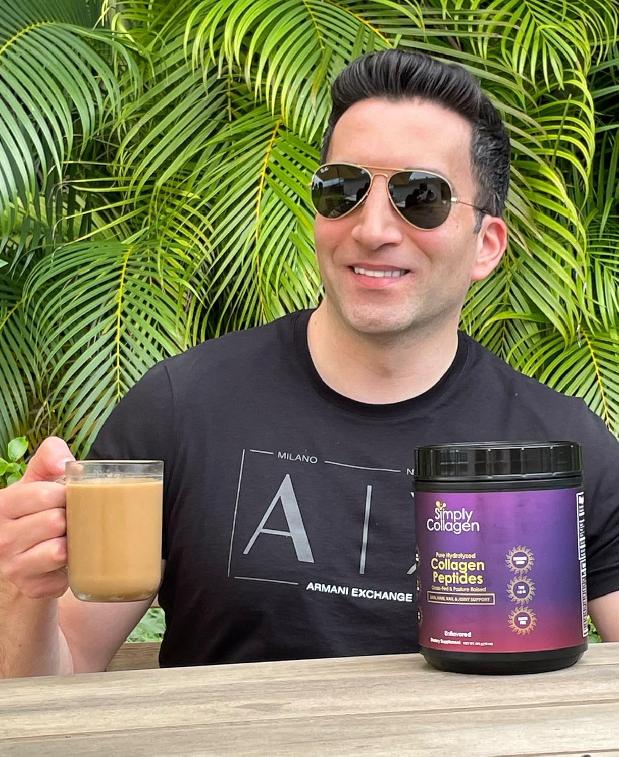 Premium Simply Collagen® Hydrolyzed Peptides - Boosts Hair, Skin, Nails, Bones & Joints - Grass Fed Type I & III - 41 Servings