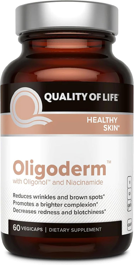 Premium Skin Support Supplement with Oligonol and Niacinamide for Improved Quality of Life - 60 Capsules