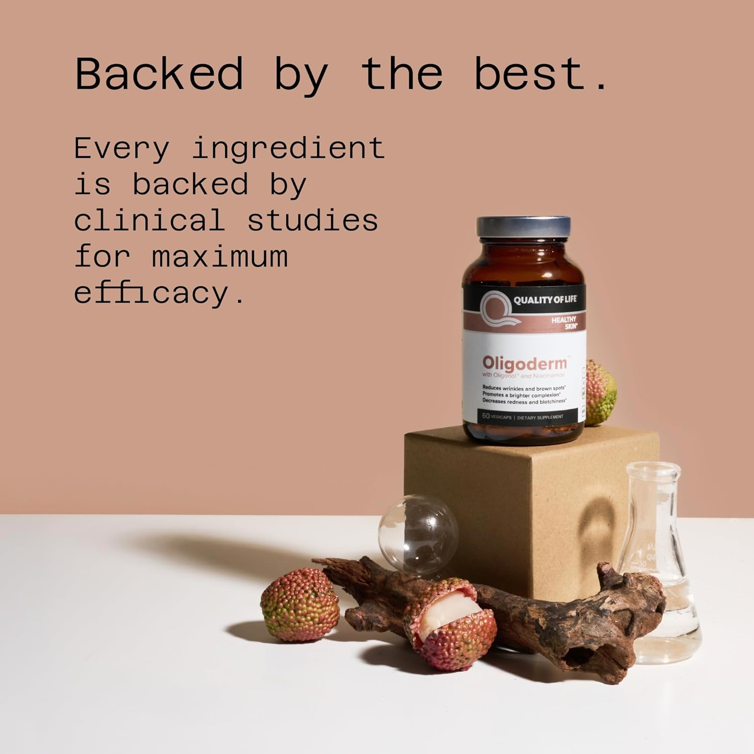 Premium Skin Support Supplement with Oligonol and Niacinamide for Improved Quality of Life - 60 Capsules