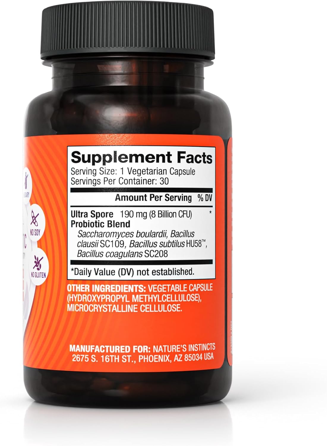 Premium Soil-Based Probiotic with Live Strains for Gut Health - 30 Capsules | Non-Refrigerated, Soy-Free, Dairy-Free & Gluten-Free - BoostGo Australia