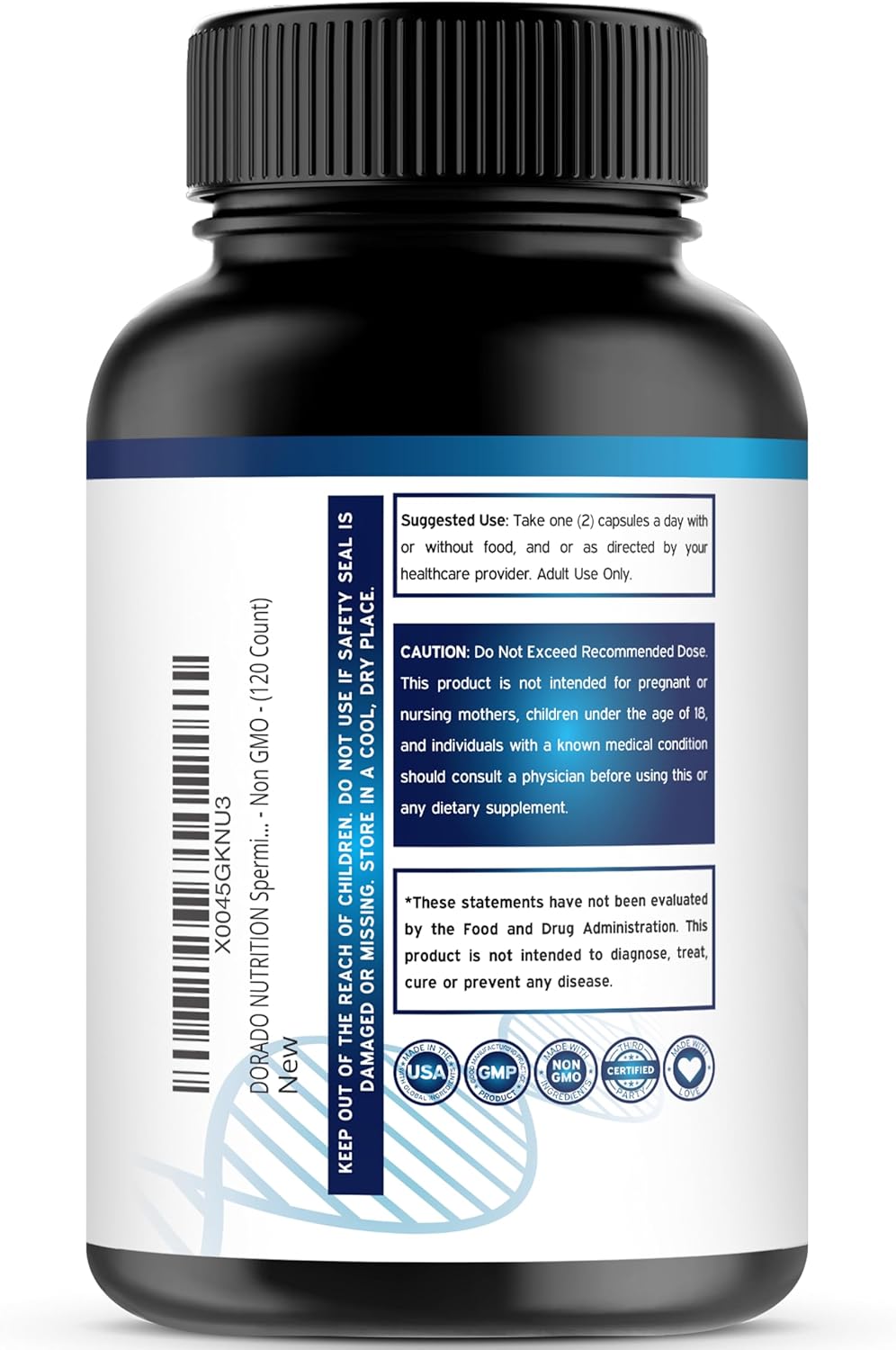 Premium Sugar-Free Saffron Gummies with 10mg Spermidine 3HCL - Dorado Nutrition Supplement