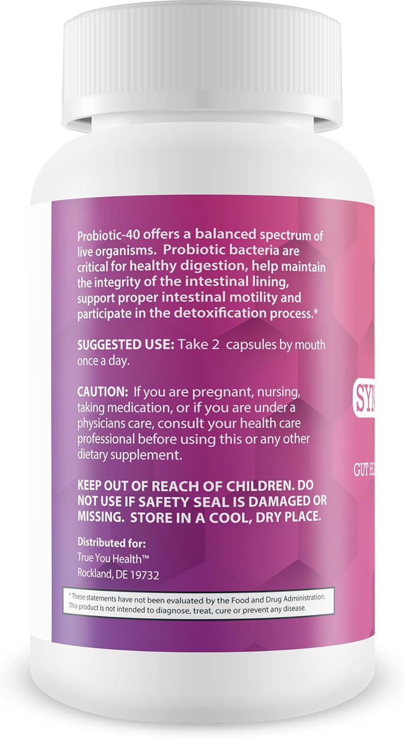 Premium Synbiotic Probiotic & Prebiotic Blend for Gut Health & Immune Support - True You Health Synbiotic Pro