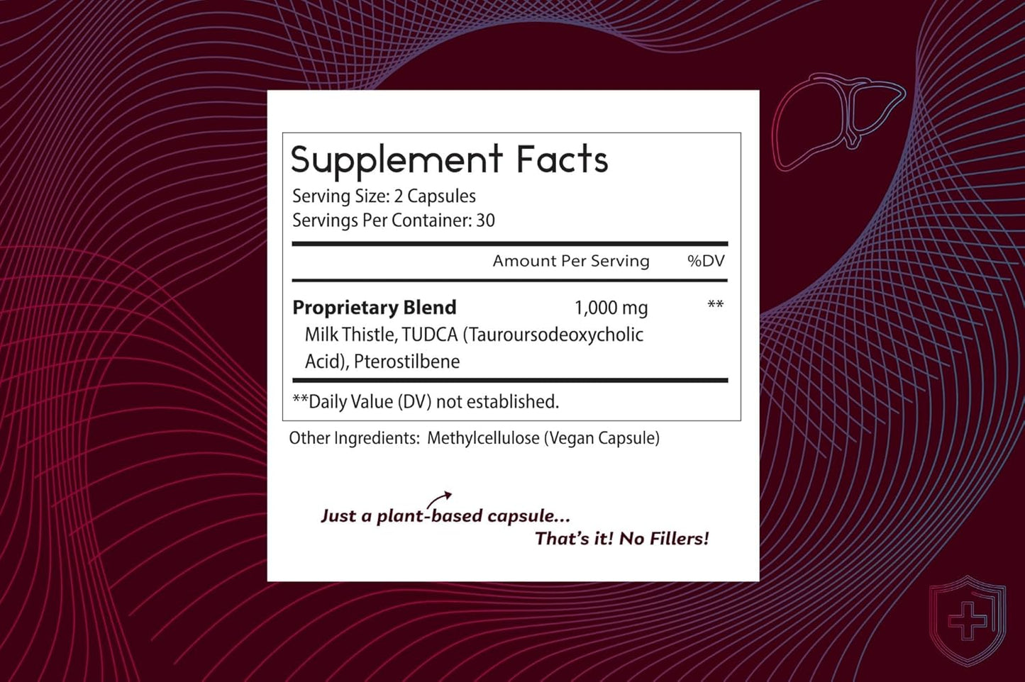 Premium Thomas' All-Natural Tudca Liver Support Supplement - 60 Capsules (500mg) - Vegan, Non-GMO, No Fillers - Tauroursodeoxycholic Acid - 1000mg Per Serving