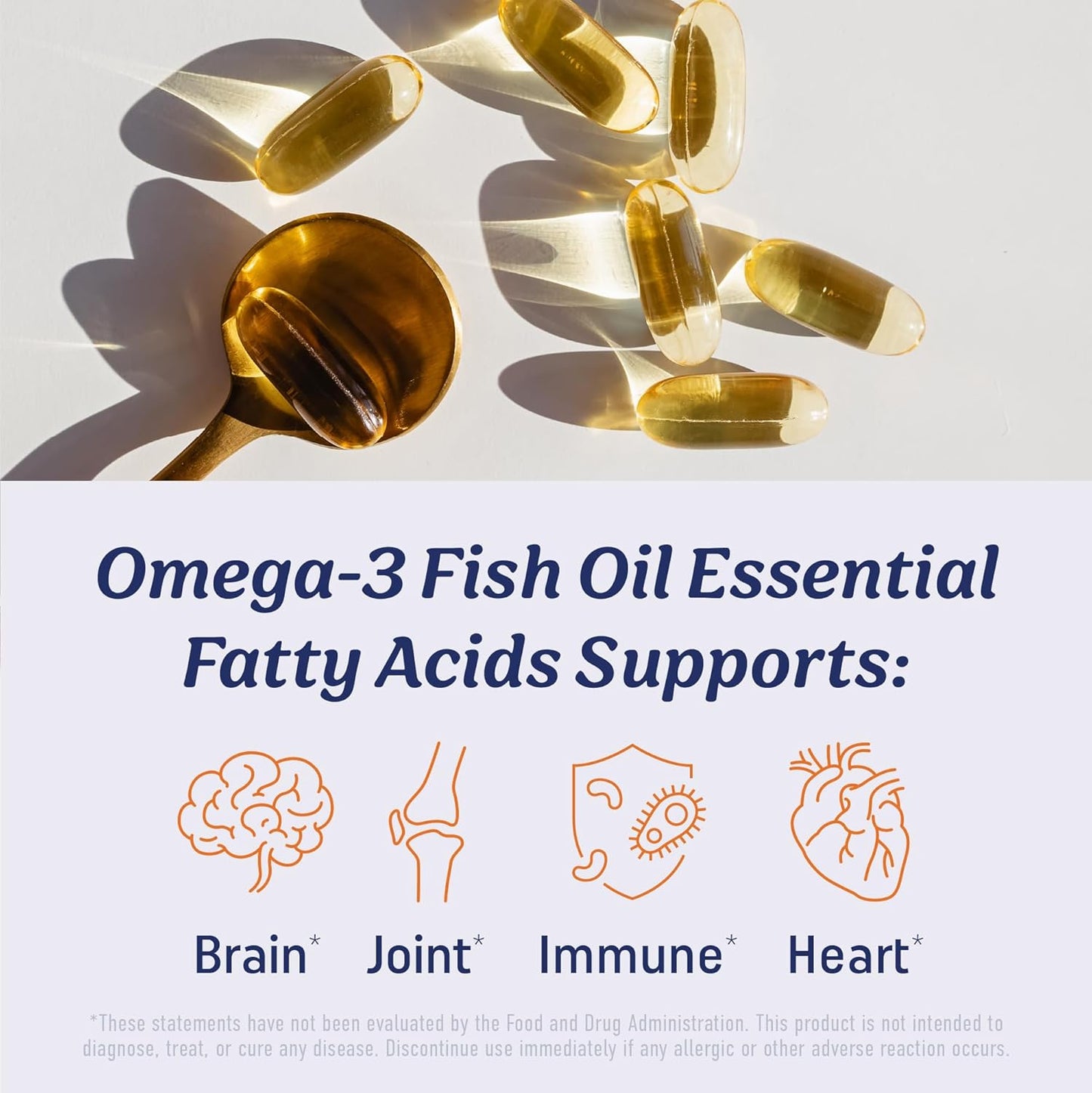 Premium Triple Strength Omega-3 Fish Oil 1200mg | EPA & DHA | Wild Caught, Sustainably Sourced | Burpless Softgels | Non-GMO | 30 Count