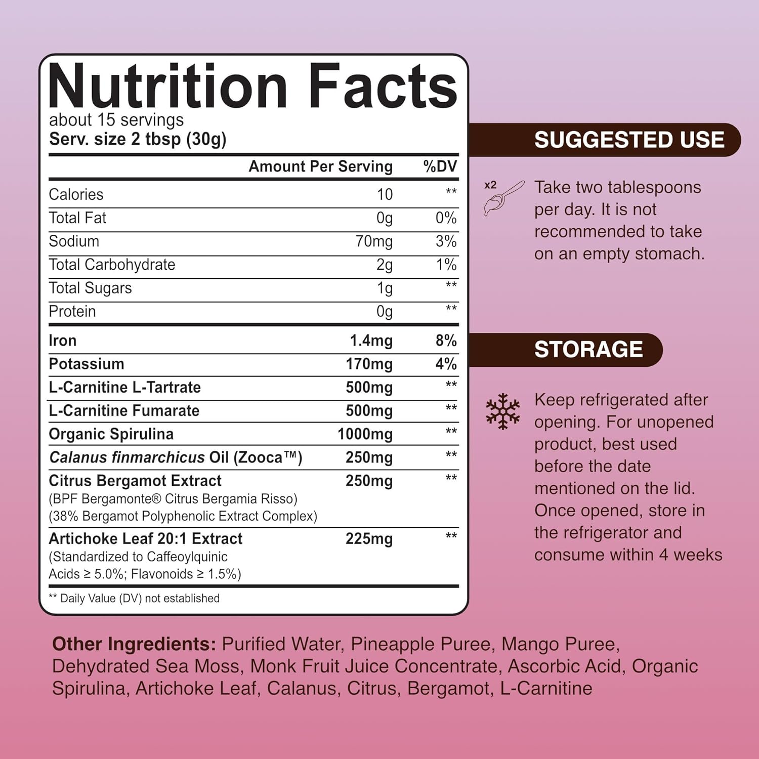 Premium TrueSeaMoss Pro-Line Gel - Natural Detox & Weight Management - 5 Delicious Flavors - Fruit Gel Infused with Sea Moss & Potassium - Vegan Supplement - USA-Made (Mango/Pineapple, 1 Pack)