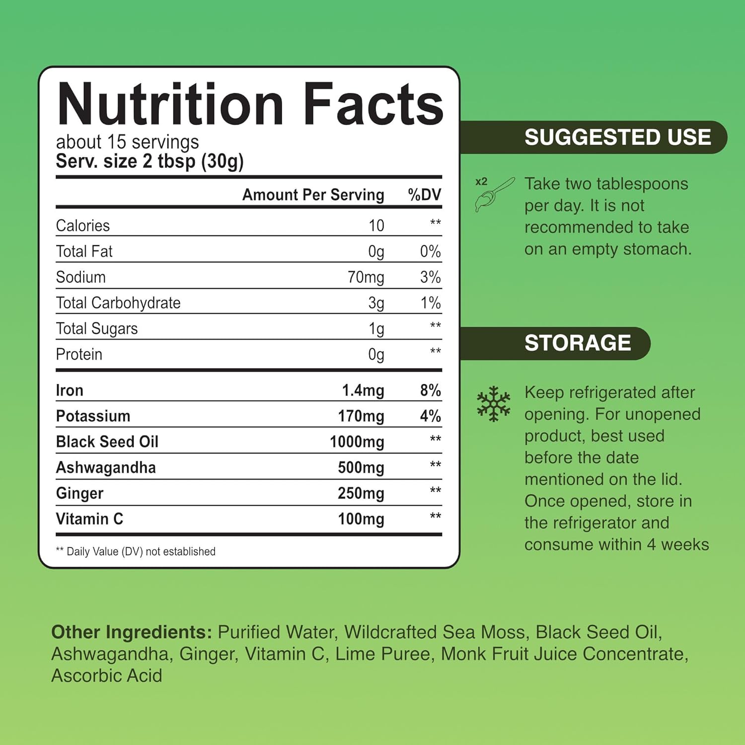 Premium TrueSeaMoss Pro-Line Mango Gel - Immune Support Supplement with Sea Moss & Potassium - Vegan-Friendly - Vitamin & Mineral Rich - Made in USA