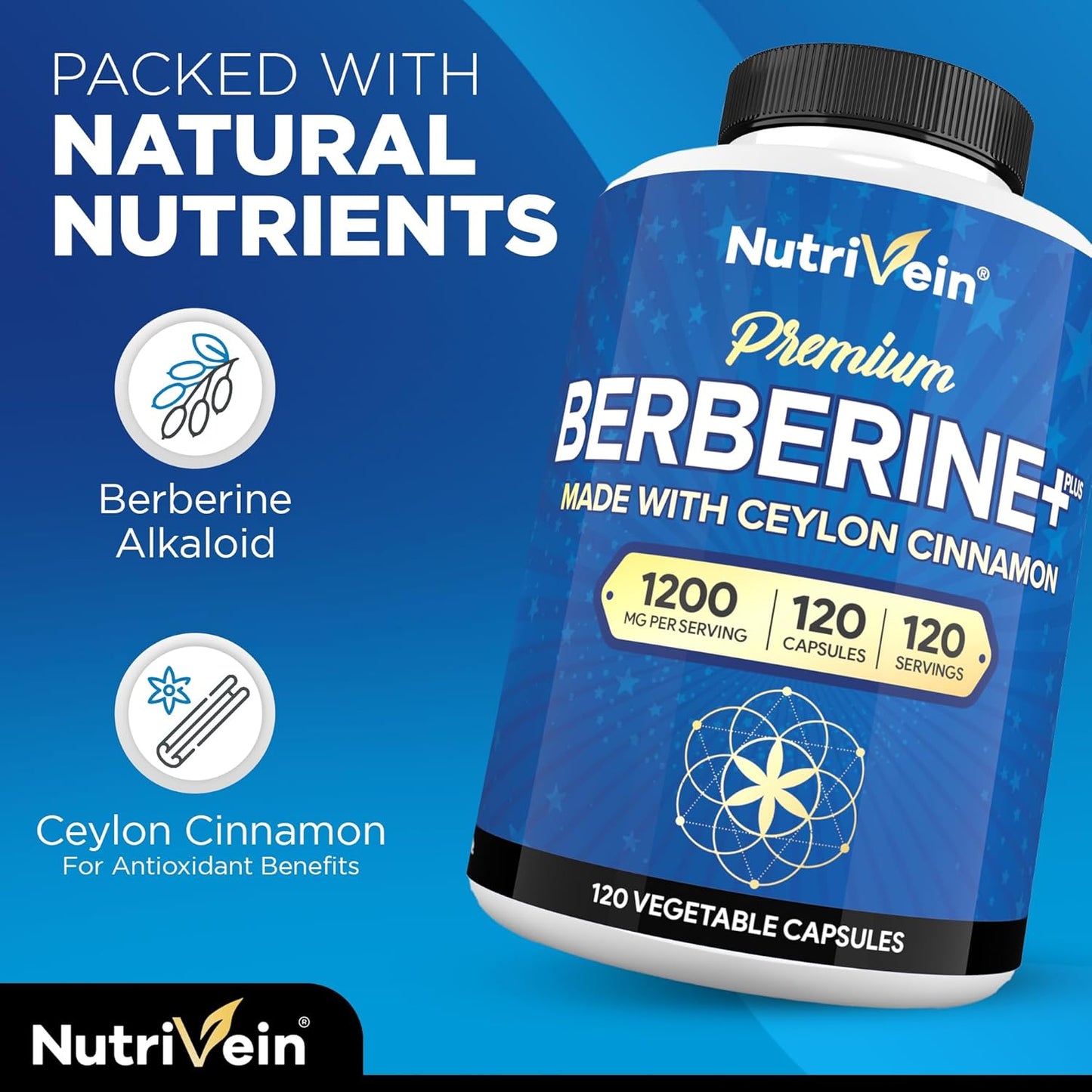Premium TUDCA & Berberine HCL Bundle for Liver Health, Metabolic Support, Detox, Vitality & Wellness - High Absorption Supplements by Nutrivein