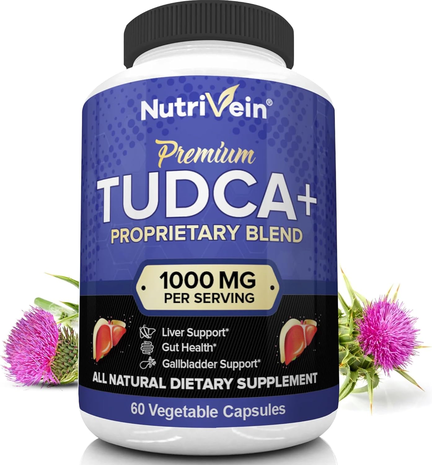 Premium TUDCA & Berberine HCL Bundle for Liver Health, Metabolic Support, Detox, Vitality & Wellness - High Absorption Supplements by Nutrivein