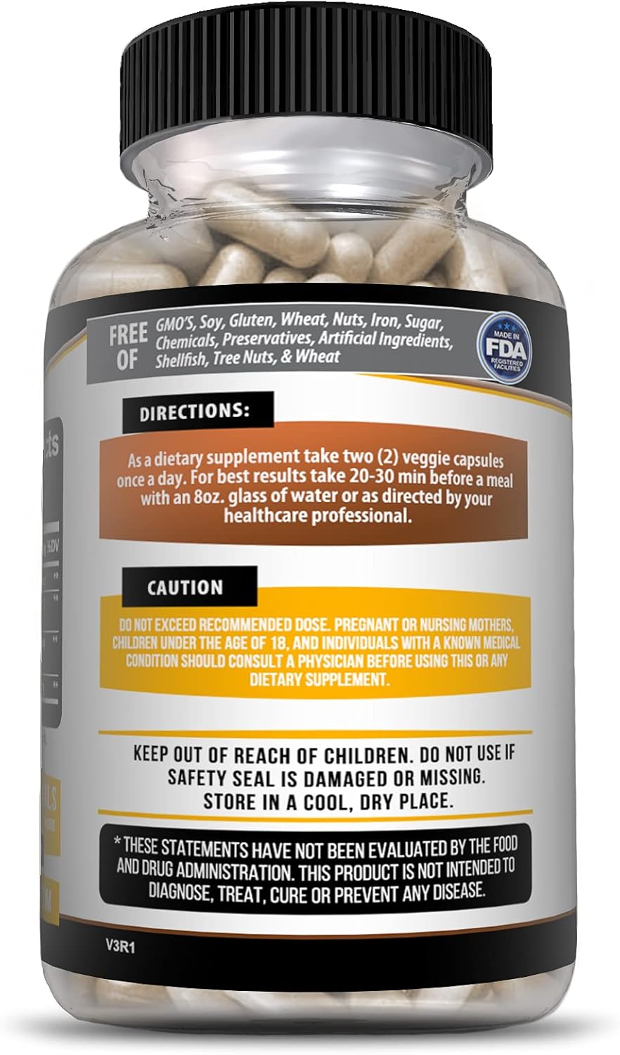 Premium Turmeric Supplement with Ginger, BioPerine, and 95% Curcuminoids - 1300mg Servings - 60 Veggie Capsules - Kaya Naturals