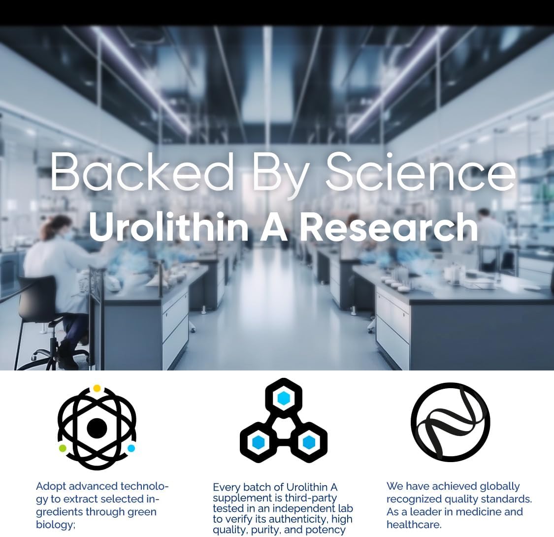 Premium Urolithin A Supplement 2000mg - 360 Capsules for Healthy Aging, Antioxidant Protection, and Cell Repair Support - Men & Women