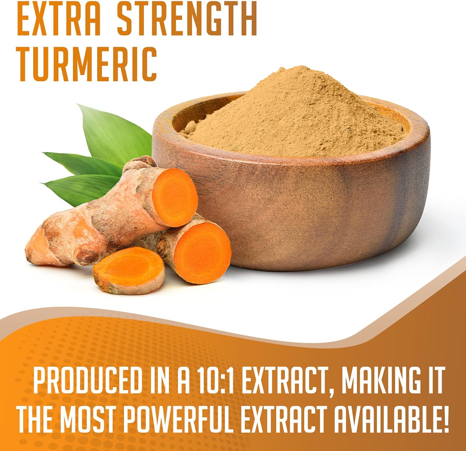 Premium USDA Organic Turmeric Curcumin Powder Extract 10:1 - Vegan Friendly Pure Curcumin for Immunity and Gut Health - 2 Ounce