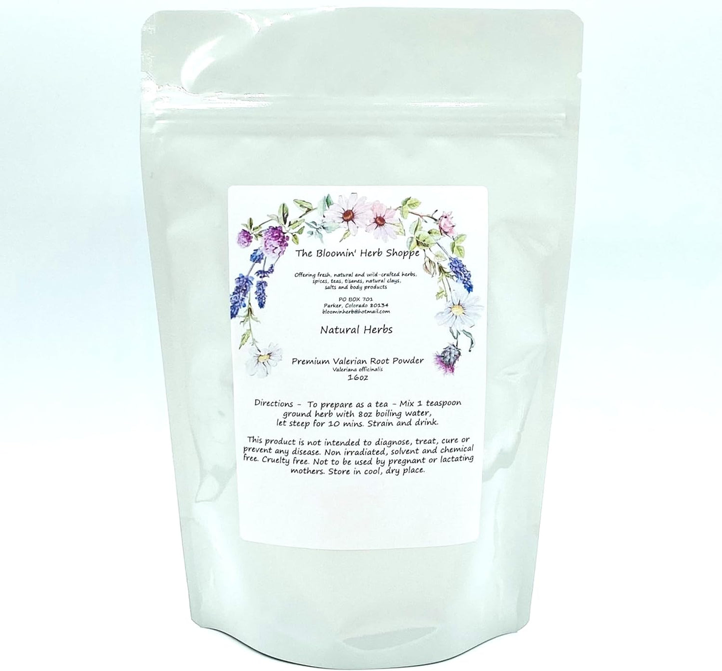 Premium Valerian Root Powder 16oz - Natural Valeriana Officinalis Herb - The Bloomin' Herb Shoppe