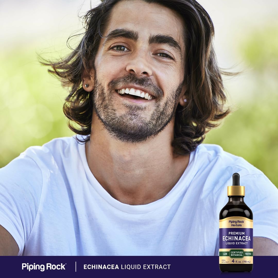 Premium Vegetarian Echinacea Liquid Extract Tincture - 4 fl oz, Alcohol-Free, Non-GMO, Gluten-Free