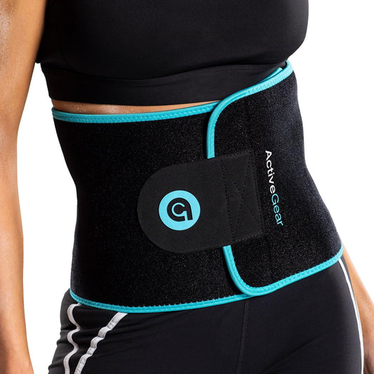 Premium Waist Trimmer Belt for Men and Women - Adjustable Sweat-Enhancing Slimming Wrap for Stomach Training