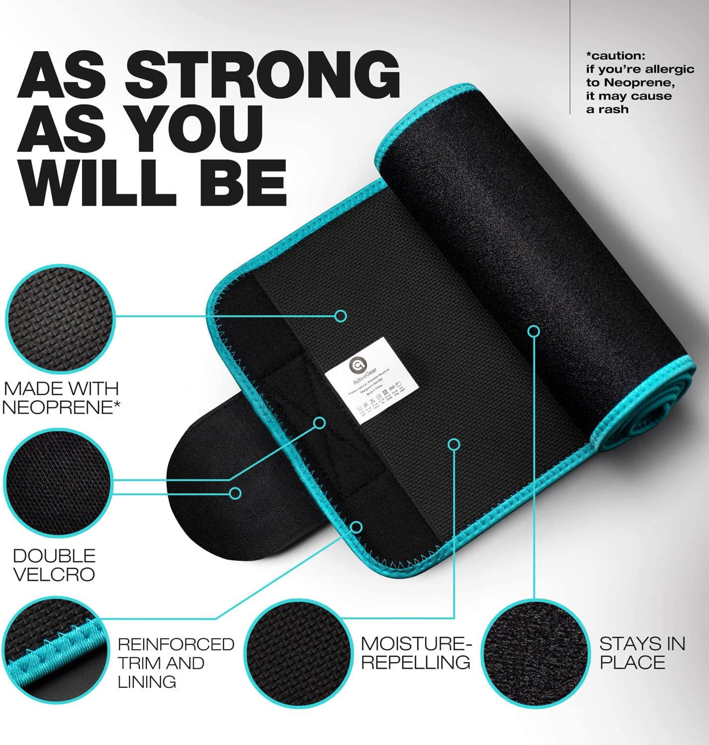 Premium Waist Trimmer Belt for Men and Women - Adjustable Sweat-Enhancing Slimming Wrap for Stomach Training