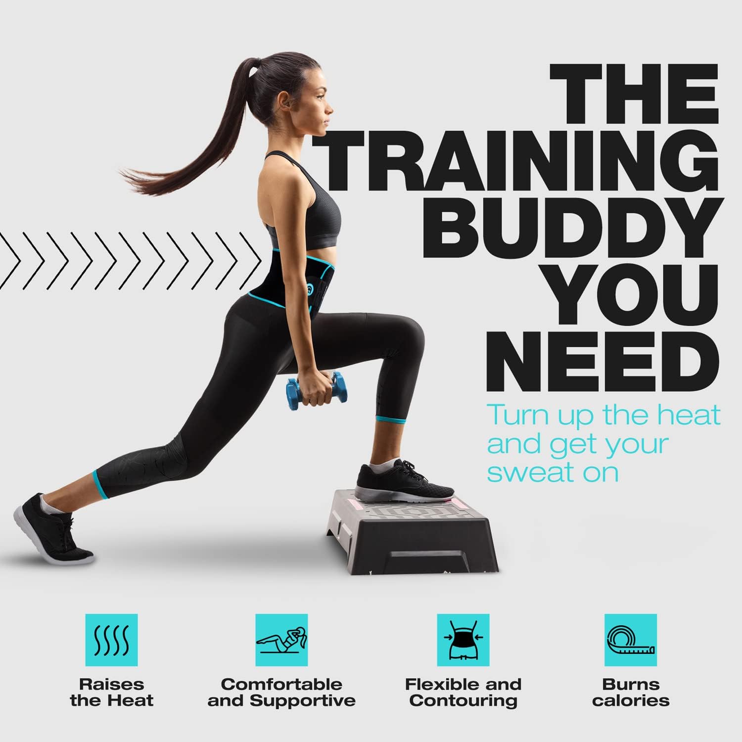 Premium Waist Trimmer Belt for Men and Women - Adjustable Sweat-Enhancing Slimming Wrap for Stomach Training