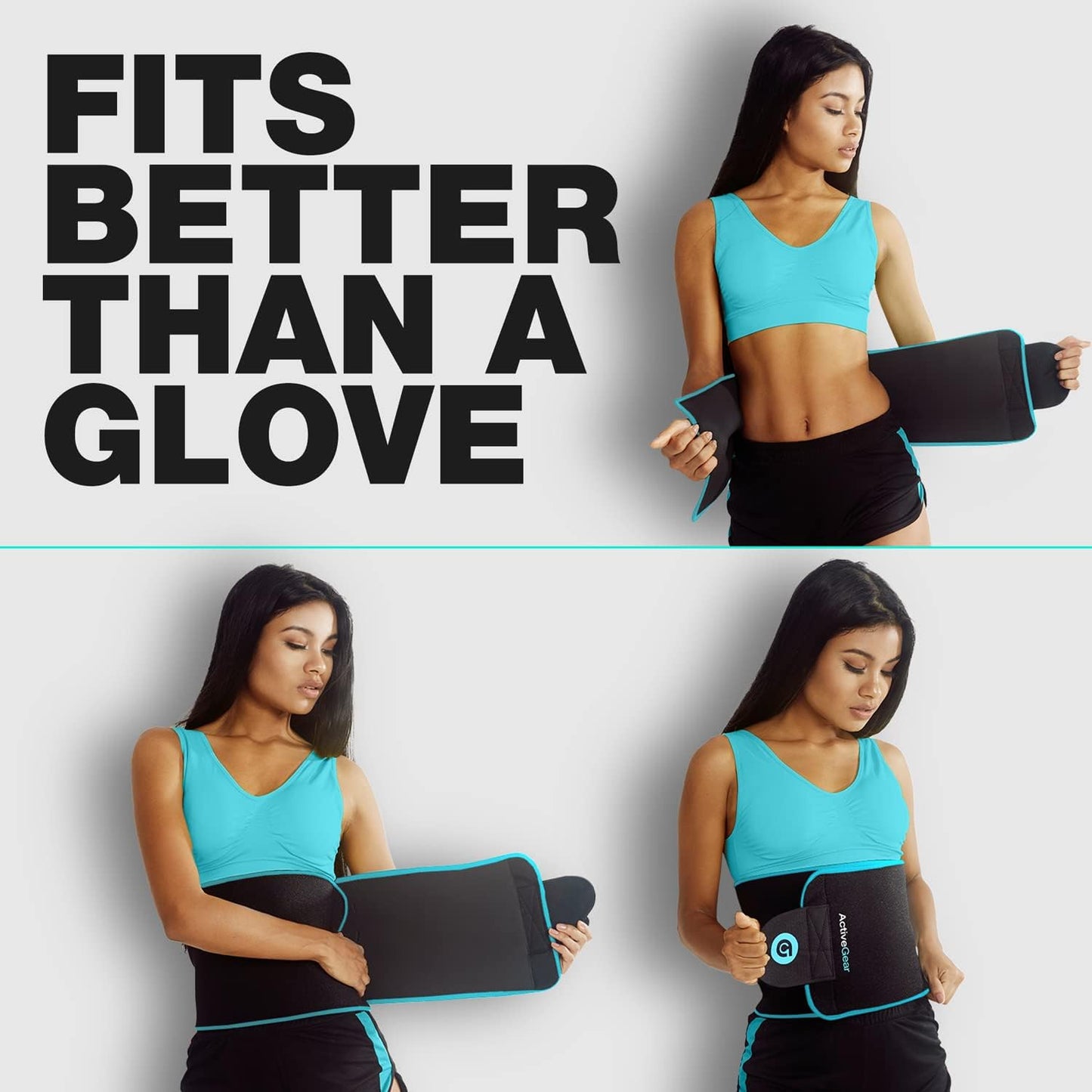 Premium Waist Trimmer Belt for Men and Women - Adjustable Sweat-Enhancing Slimming Wrap for Stomach Training