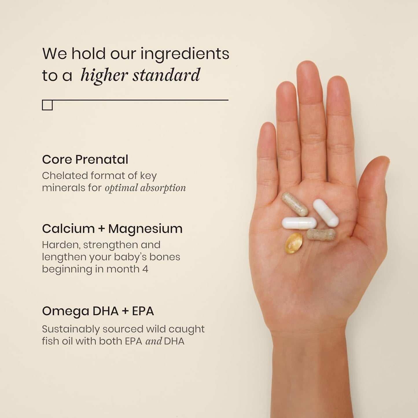 Prenatal Pack for 2nd Trimester - Daily Pregnancy Vitamins with Omega DHA, Calcium, and Magnesium - Soy-Free Non-GMO (30 Pill Packs)