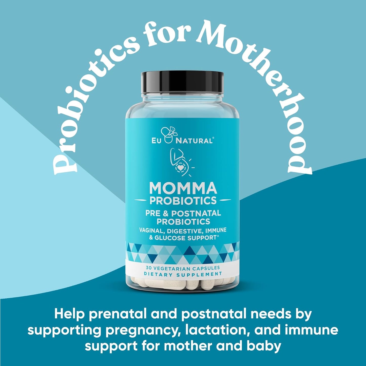 Prenatal Probiotics for Mom & Baby - Postpartum Relief with 18 Clinically Proven Strains and 14 Billion CFU - Vegan Capsules for Morning Sickness and Pregnancy Support