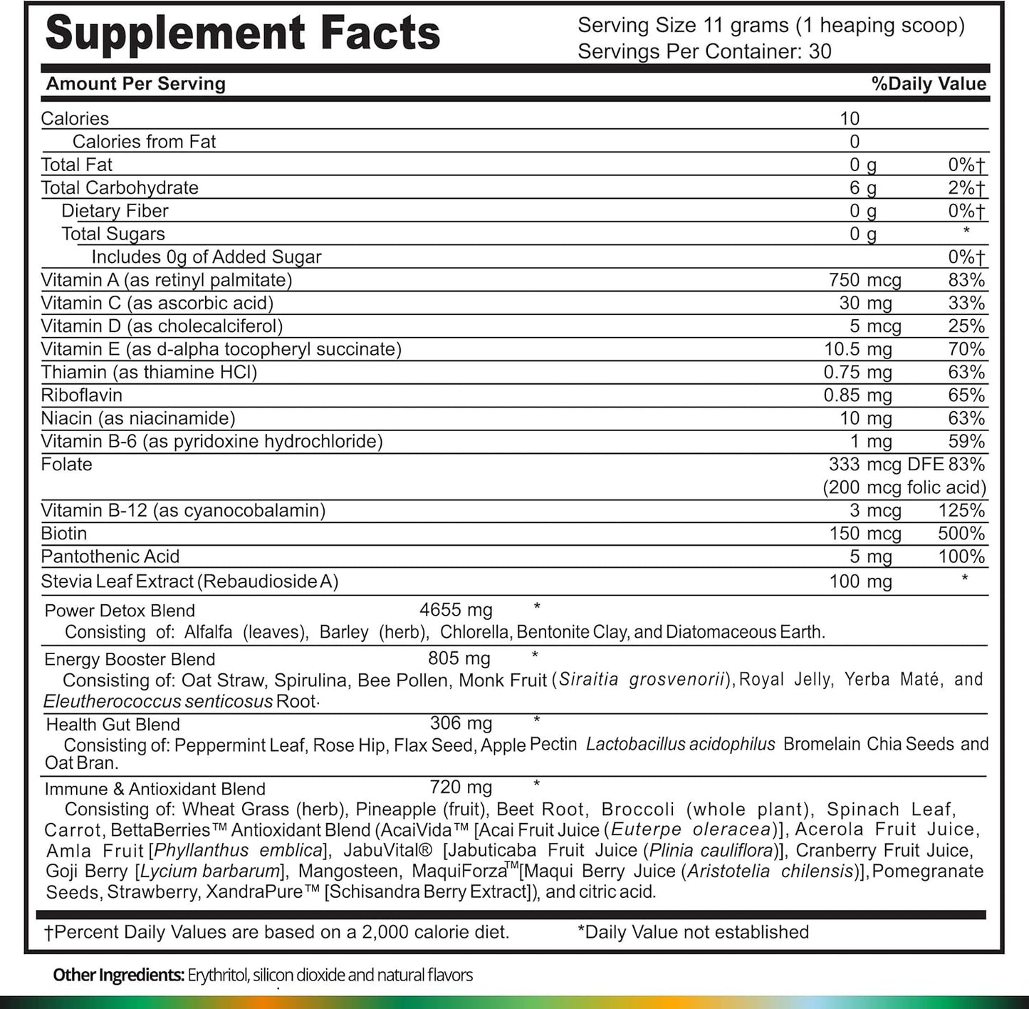 Press On Boto Daily Essential 35: Super Greens Powder for Detox, Energy, Immune Support, Antioxidants, with Probiotics & Digestive Enzymes, Original Flavor, 30 Servings