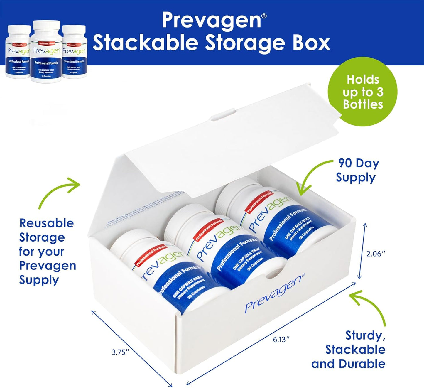 Prevagen Professional Formula 40mg | 3 Pack of 30 Capsules | Enhanced with Apoaequorin, Vitamin D, & Stackable Box