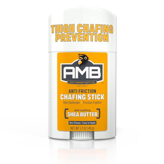 Prevent Body Chafing with Anti Monkey Butt Stick, Shea Butter & Almond Oil, 1.7oz