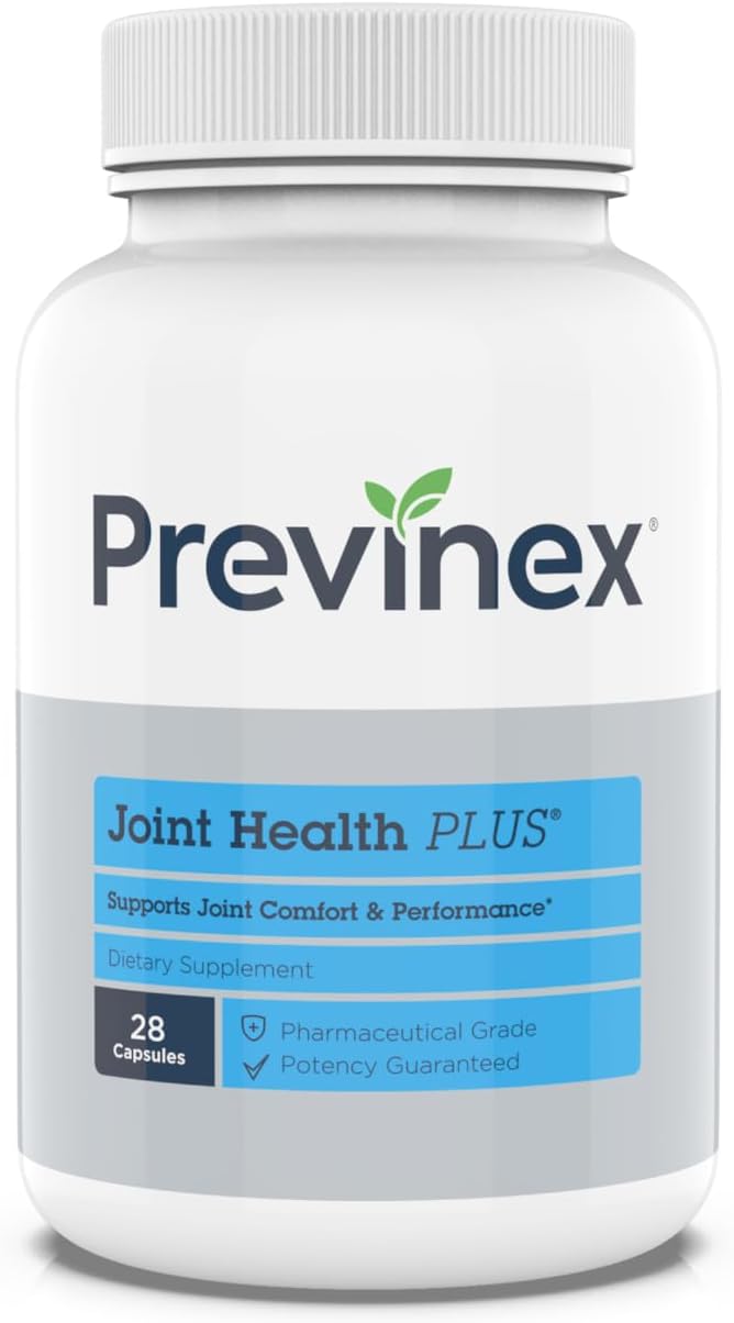 Previnex Advanced Joint Relief Supplement with Natural Eggshell Membrane, Glucosamine, Chondroitin, Collagen, Hyaluronic Acid & Boswellia Serrata - 4-Week Supply
