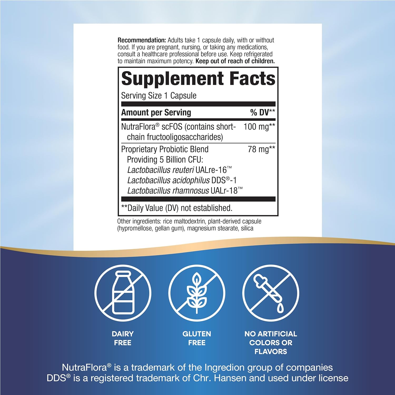 Primadophilus Reuteri Probiotic by Nature's Way - 5 Billion Live Cultures for Digestive and Immune Health - 90 Capsules - BoostGo Australia