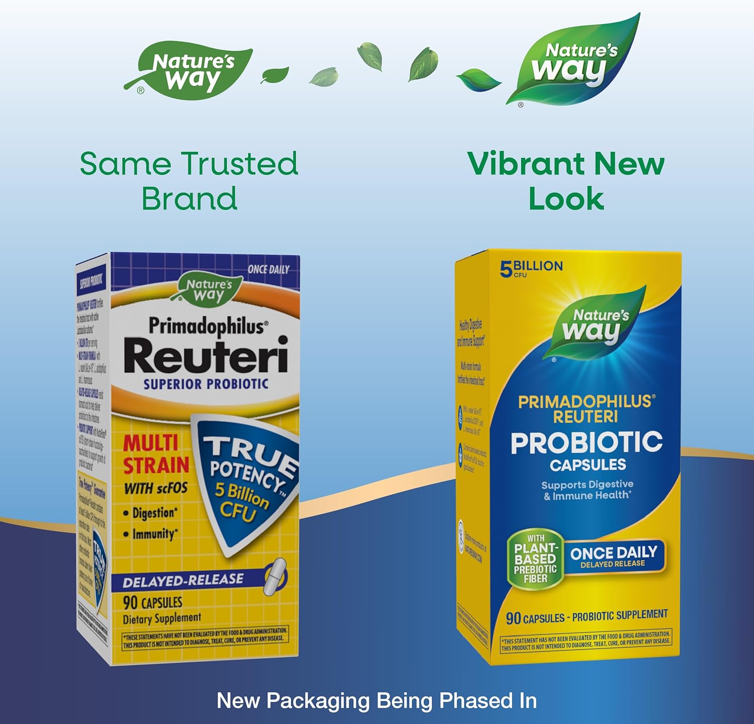 Primadophilus Reuteri Probiotic by Nature's Way - 5 Billion Live Cultures for Digestive and Immune Health - 90 Capsules - BoostGo Australia