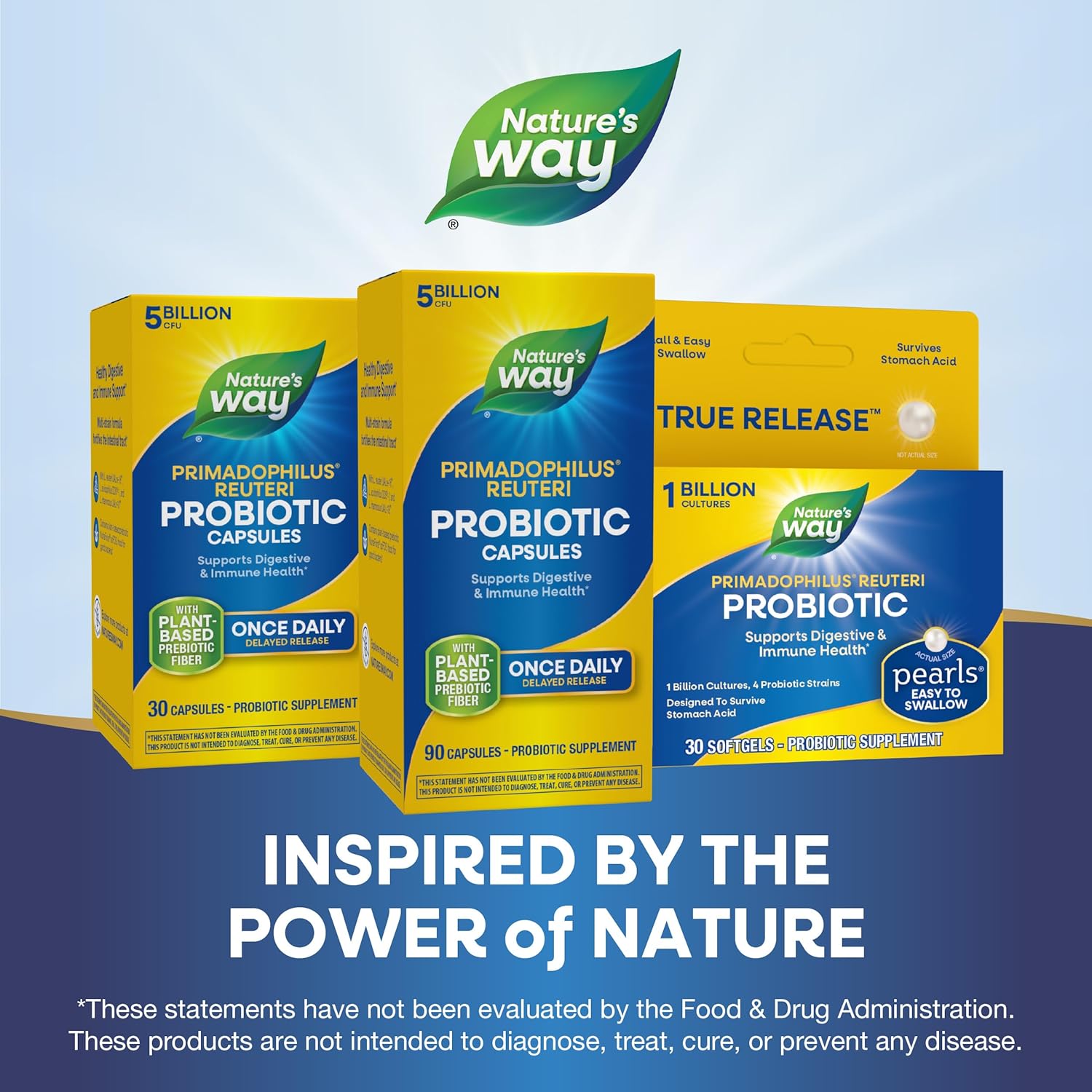 Primadophilus Reuteri Probiotic by Nature's Way - 5 Billion Live Cultures for Digestive and Immune Health - 90 Capsules - BoostGo Australia