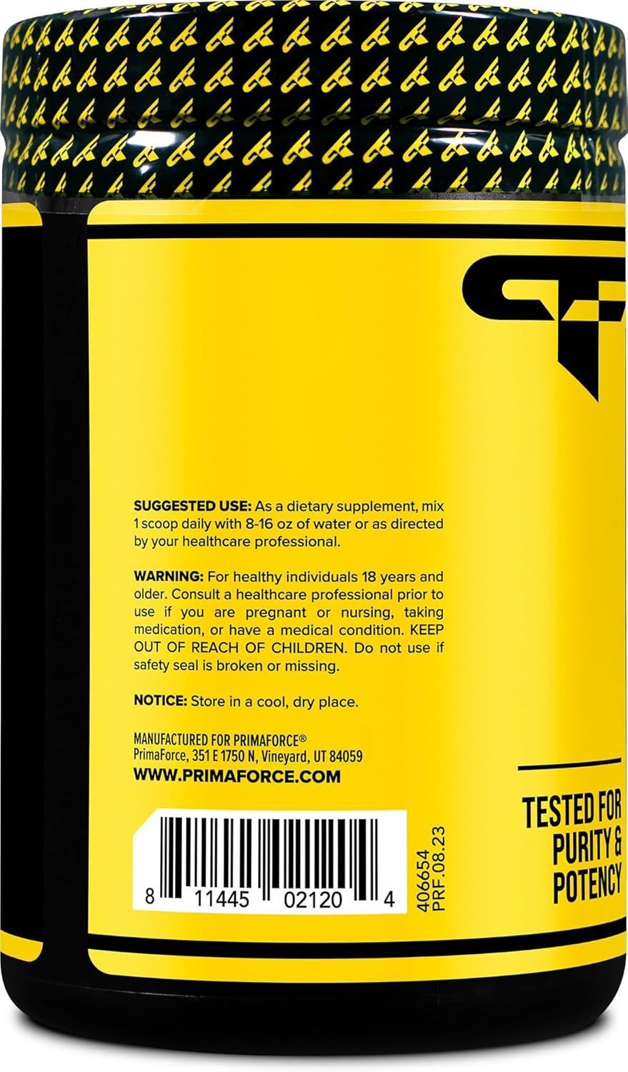 Primaforce BCAA Powder - Pineapple Mango Flavor, 30 Servings, 7000MG 2:1:1 BCAAs, Post-Workout Recovery Drink with Amino Acids for Men & Women