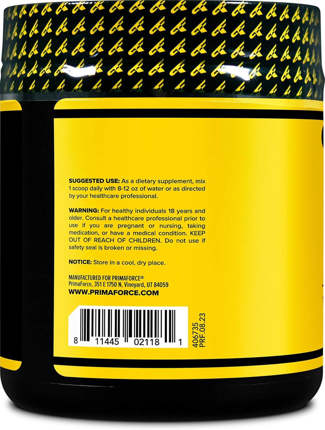 Primaforce L-Arginine Complex Powder - Peach Mango Flavor | 30 Servings - Ideal Protein Building Supplement for Maximize Muscle Growth