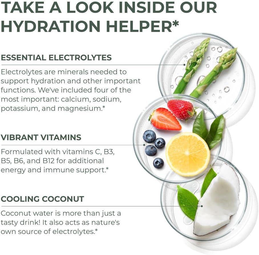 Primal Harvest Electrolytes Powder Packets - Lemon Berry Energy Drink Mix, 30 Easy Open Packets