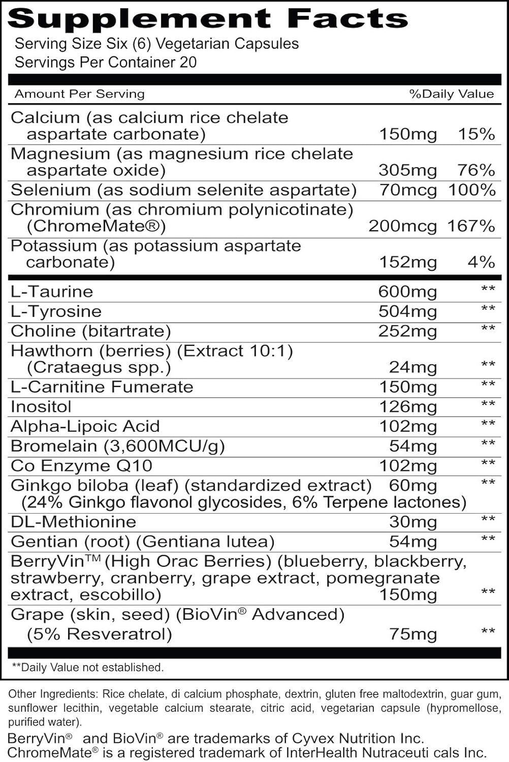 Priority One Vitamins Healthy Heart Support - 120 Vegetarian Capsules for Cardiovascular Health*