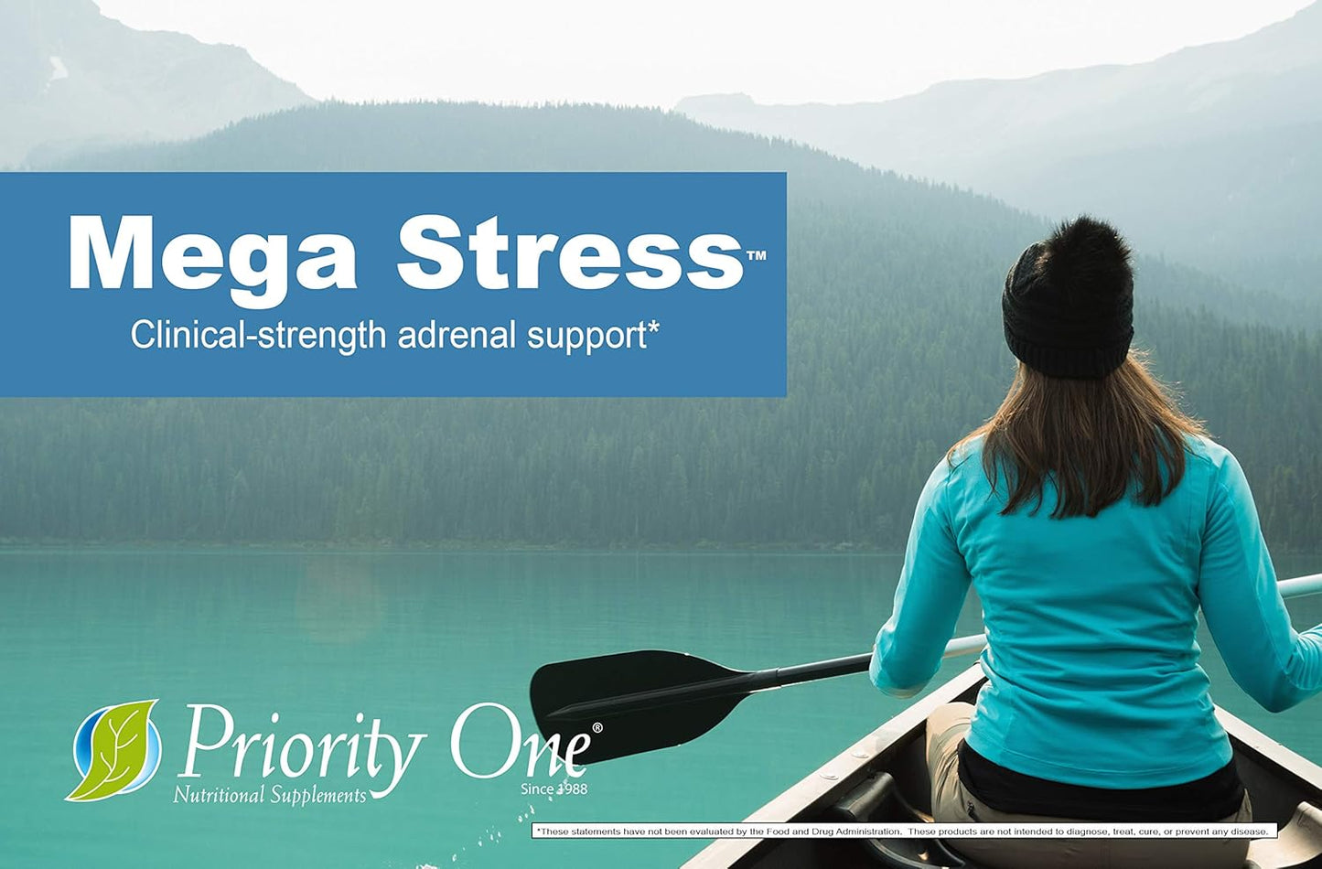 Priority One Vitamins Mega Stress 120 Tablets - B Vitamin Complex with Adrenal Support