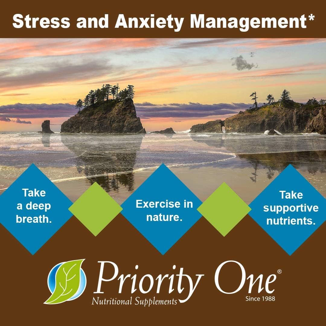 Priority One Vitamins Mega Stress 120 Tablets - B Vitamin Complex with Adrenal Support