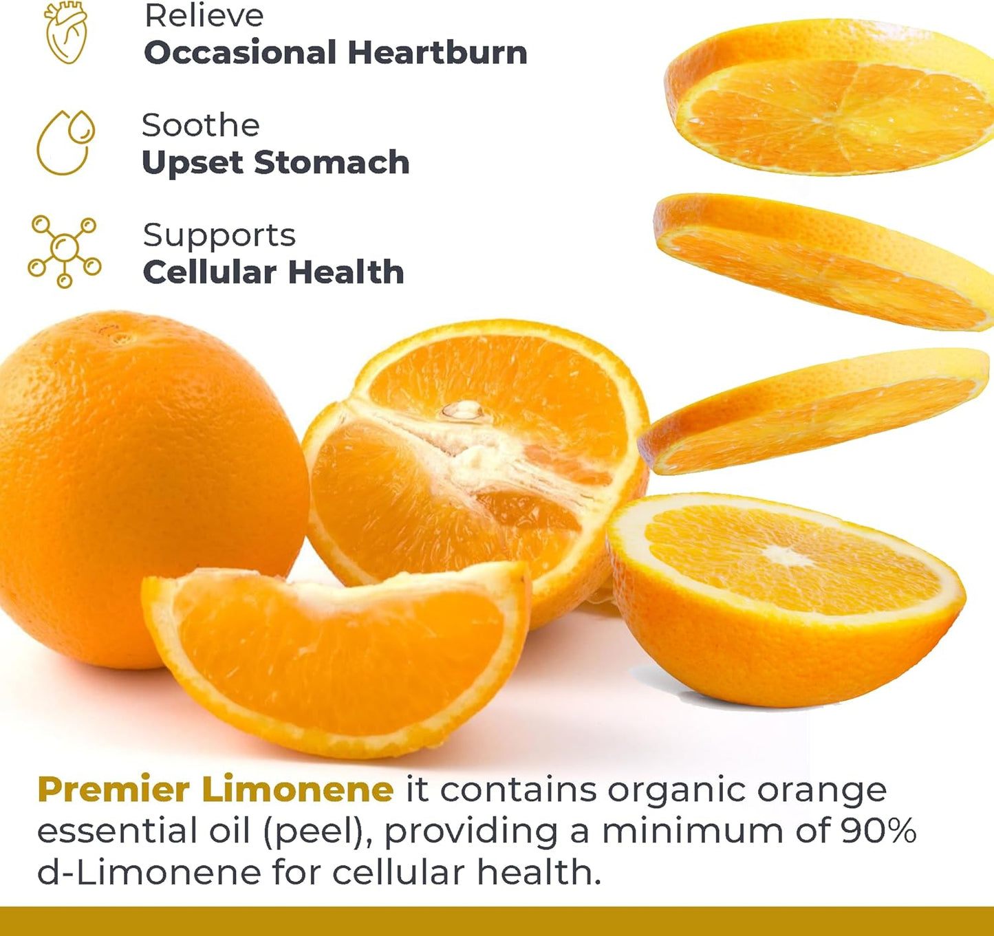 PRL Limonene Essential Oil Orange 0.5 fl oz - Supports Cellular Health - Detox Properties - Highly Bioavailable - Cleanser - 300 Servings