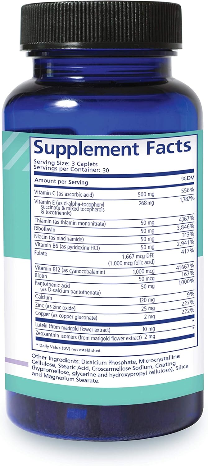 PRN nūmaqula Vitamin: Advanced Macular Support with Lutein, Zeaxanthin, B Complex, and Vitamin E - 1 Month Supply