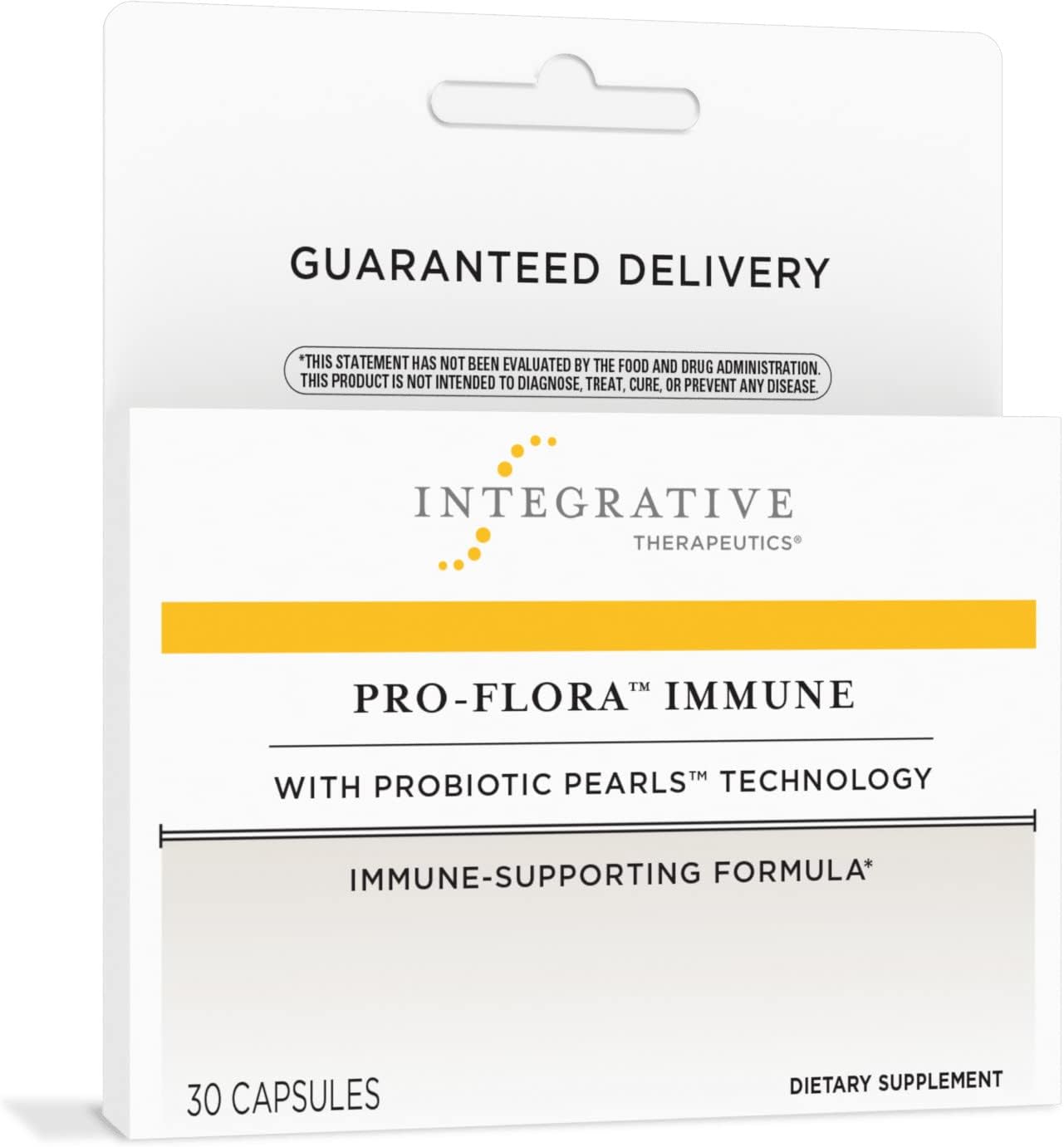 Pro-Flora Immune with True Delivery Technology: Immune System Support with Lactoferrin, 30 Count, Shelf Stable, Survives Stomach Acid