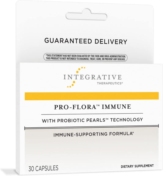 Pro-Flora Immune with True Delivery Technology: Immune System Support with Lactoferrin, 30 Count, Shelf Stable, Survives Stomach Acid