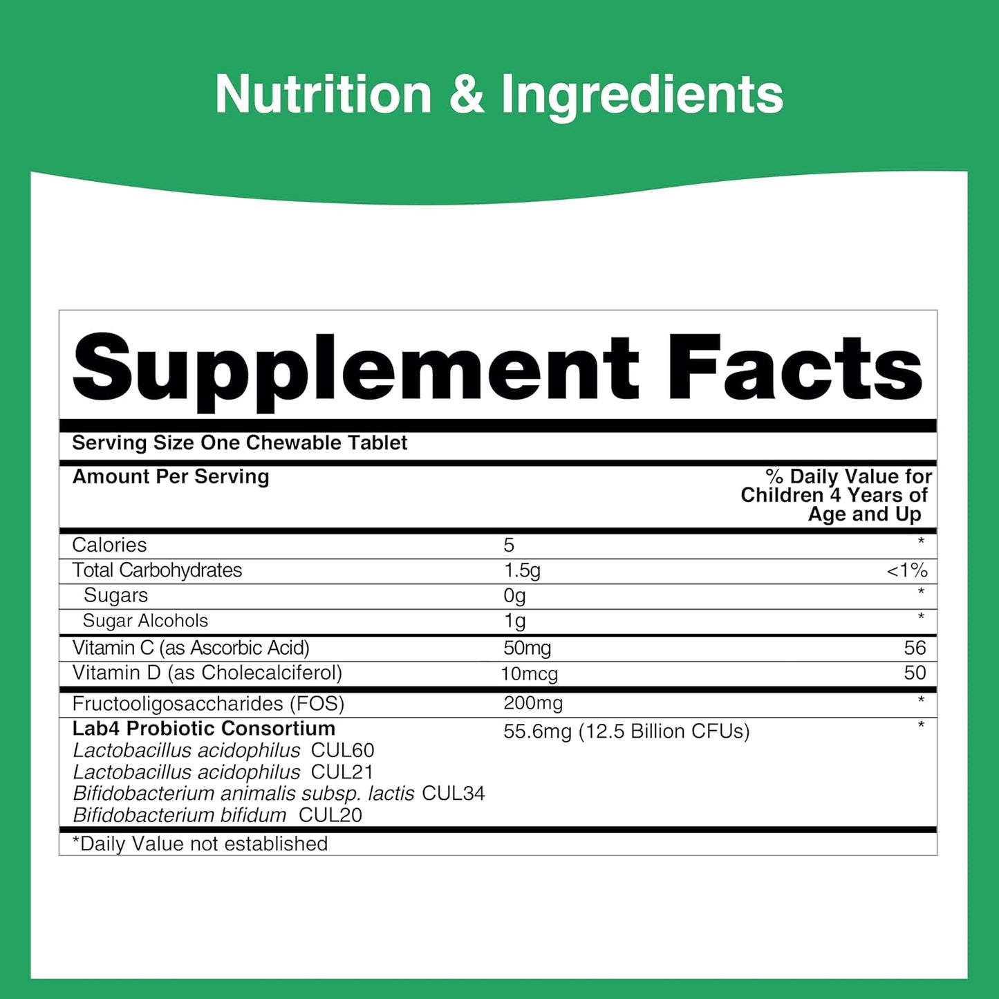 Pro-Ven Chewable Probiotics for Kids | 30 Strawberry Tablets | Ages 4-16 | 12.5 Billion CFUs | Immune & Digestive Support