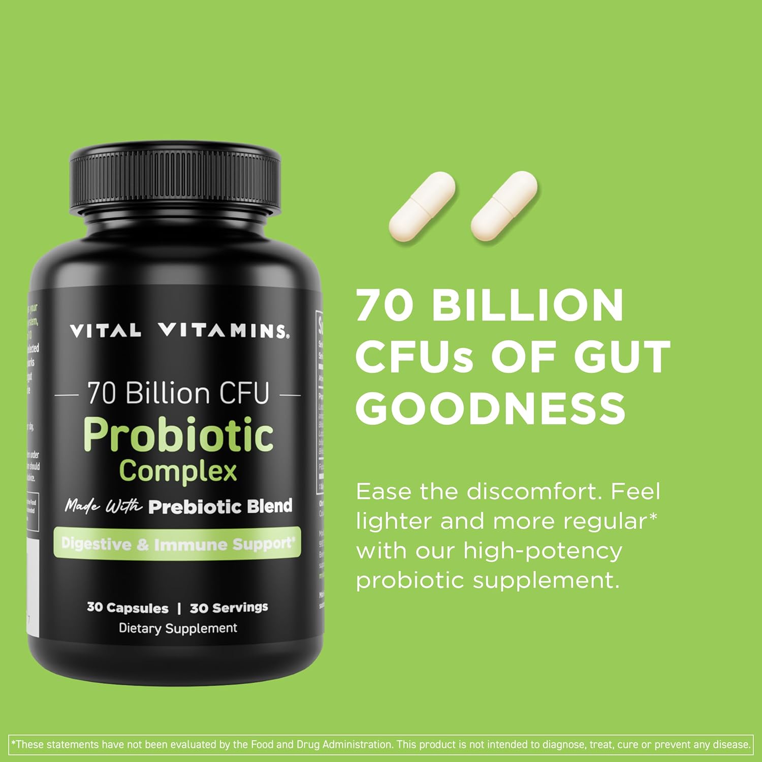 Probiotic Complex with Vital Vitamins for Brain Boosting