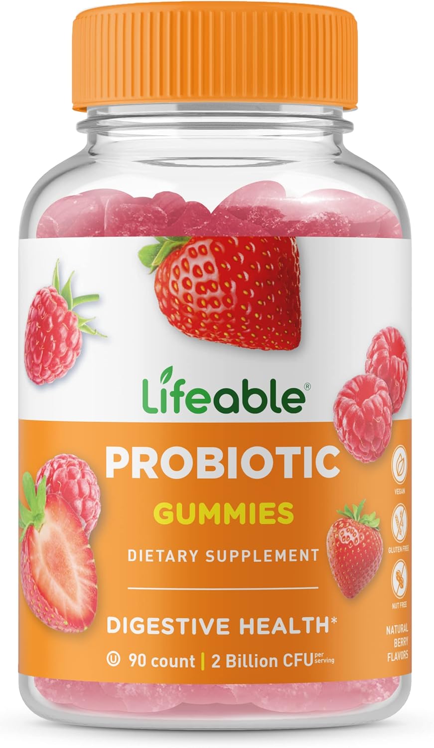 Probiotic Gummies Bundle with B Complex - 2 Billion CFU, Delicious Taste, Vitamin Supplement, Gluten Free, GMO Free