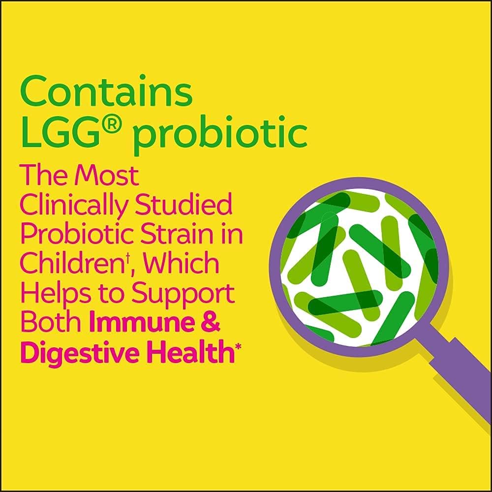 Probiotic Gummies for Kids and Adults - Berry Flavor, 30 Kids & 52 Men & Women Daily Chewables, Ages 3+